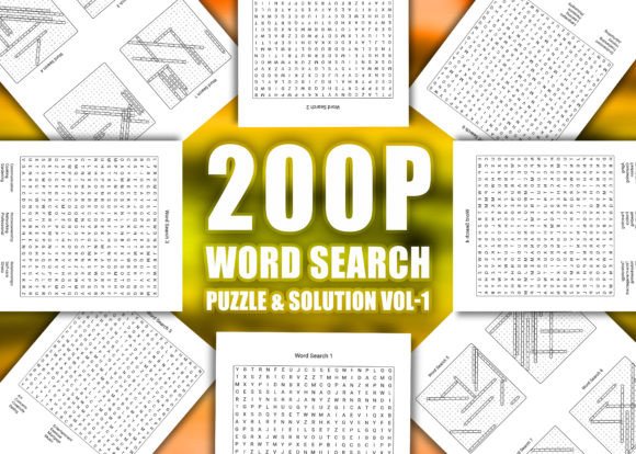 200 Word Search Puzzle Solution Vol-1: Brain-Boosting Fun for Adults