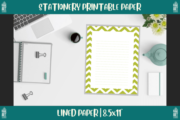 Bordered Stationery Printable Paper 203 for Creative Projects