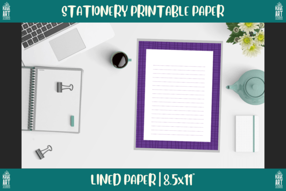 Bordered Stationery Printable Paper 214: Practical Versatility for Modern Creators