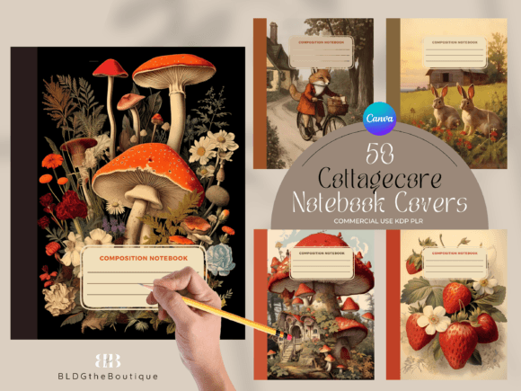 Bringing Cottagecore Charm to KDP: A Deep Dive into Vintage Composition Notebook Covers