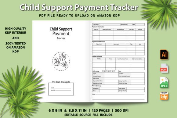 Child Support Payment Tracker Interior: Manage Payments with Confidence