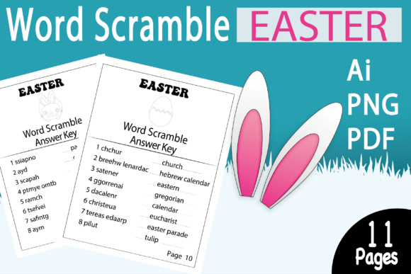 Easter Word Scramble for 2nd to 6th Grade: A Fun Way to Build Spring Vocabulary & Critical Thinking