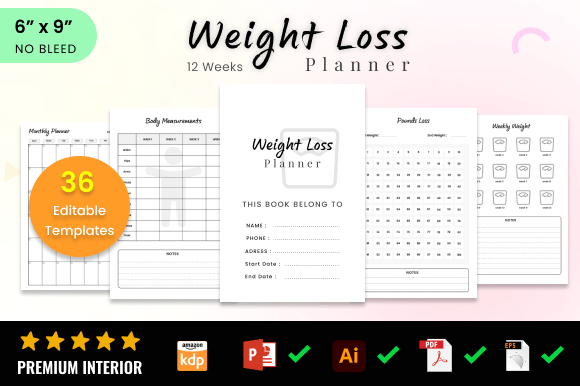 Editable Weight Loss Planner Journal: A Practical Tool for Structured Weight Management
