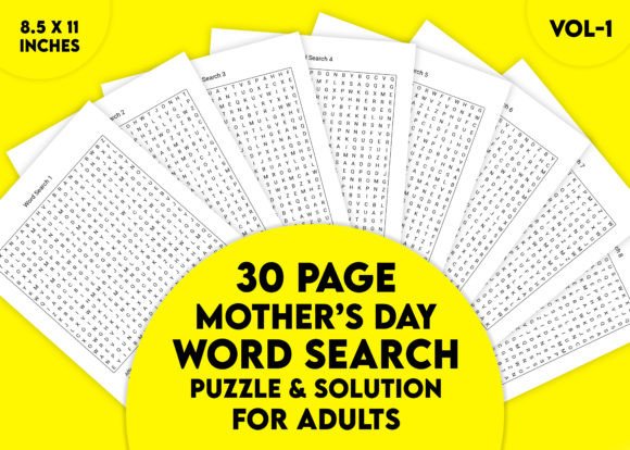 Mother's Day Word Search Puzzle Vol-1
