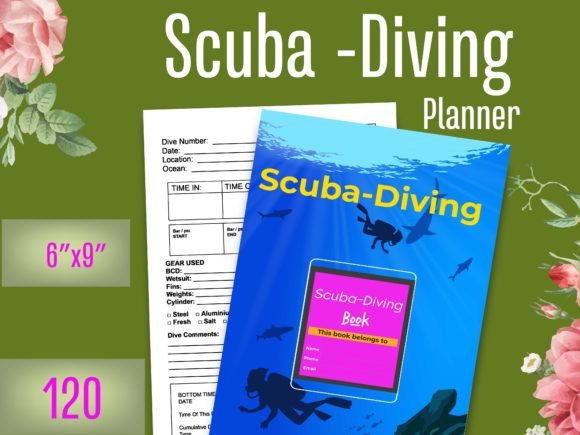 Scuba Diving Book Planner KDP