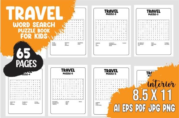 Travel Word Search for Kids: A Strategic Tool for Publishing, Learning, and Engagement